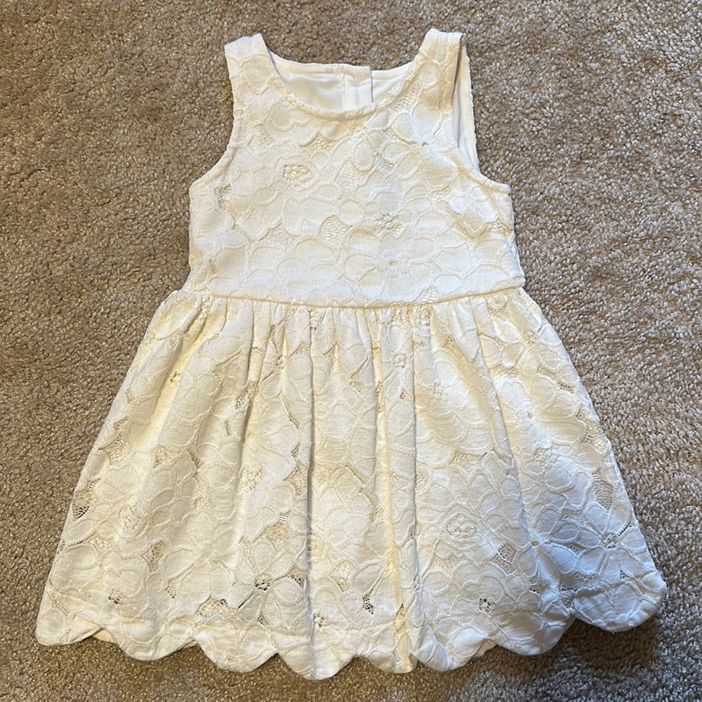 Ivory floral dress